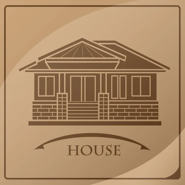 Casa exterior aislado icono vector ilustración diseño — Vector de stock