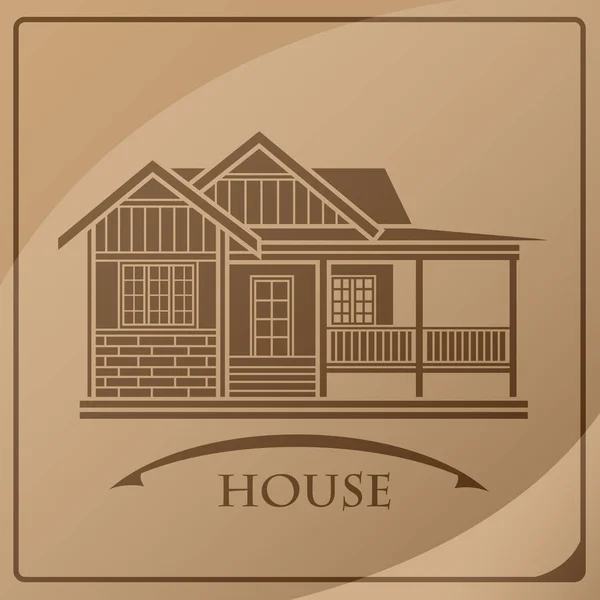 House exterior isolated icon vector illustration design — Stock Vector