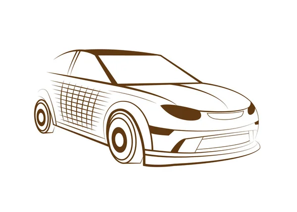 Illustration vectorielle de logo de voiture — Image vectorielle