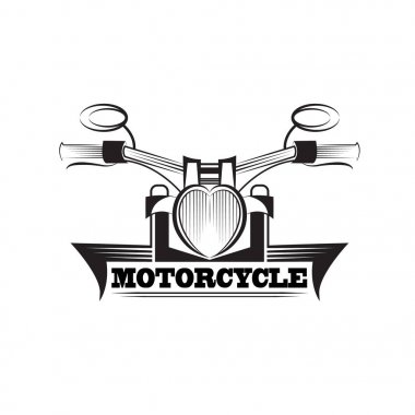 Logo motosiklet. Vektör çizim.