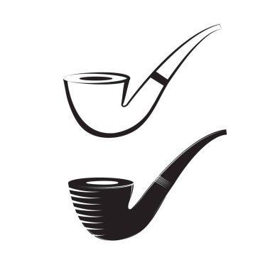 Beyaz arka plan üzerinde izole lüle. Vektör çizim