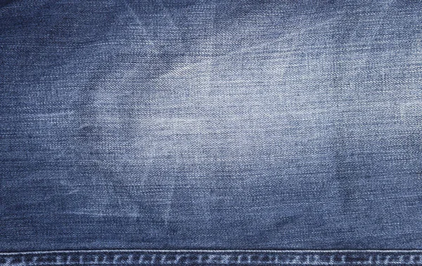 Blauwe jeans macro textuur achtergrond — Stockfoto