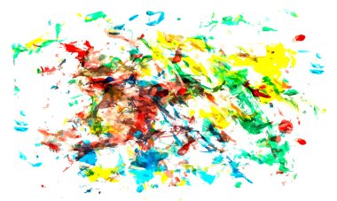 vektör soyut el yağlı boya bileşimi çizer. renkli arkaplan