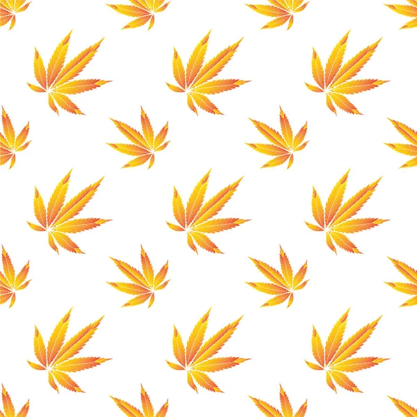 Modèle Marijuana Sans Couture Illustration Vectorielle — Image vectorielle