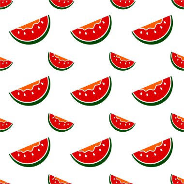 Karpuzlu kusursuz desen. Vektör dokusu çizimi.