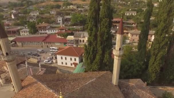 Top view on to the Khan's palace on a Sunny summer day — Stock Video