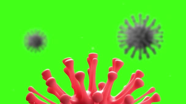 Coronavirus. Epidemie. die Infektion der Menschheit. Virus 2020 — Stockvideo