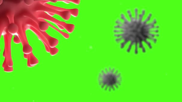 Coronavirus. epidemia. l'infezione dell'umanità. virus 2020 — Video Stock