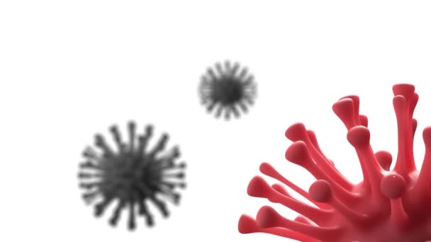 Wirus koronawirusu. Epidemia. infekcja ludzkości. wirus 2020 — Wideo stockowe
