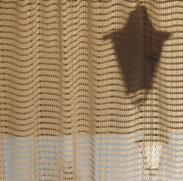 Tło Włókienniczych Zasłony Okna Cień Lampa Miejsca Kopii — Zdjęcie stockowe