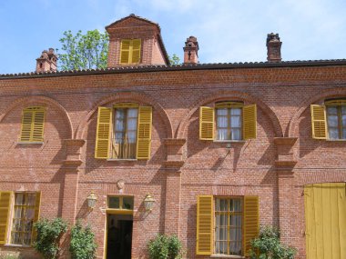 Pralormo 'da Castello Pralormo kalesi portakalı