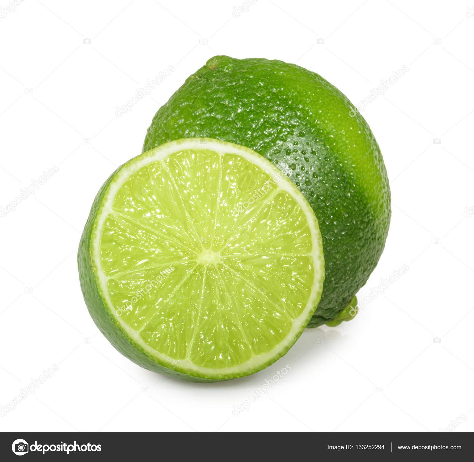 Lime isolated on white background Stock Photo by ©Ovydyborets 133252294