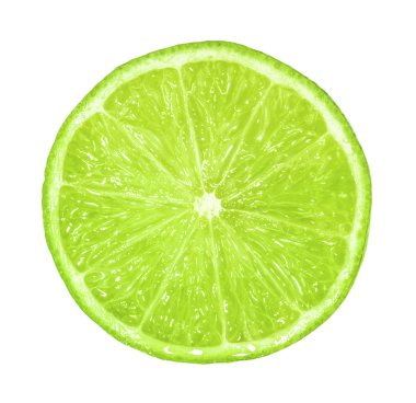 Gölge izole limon dilimi