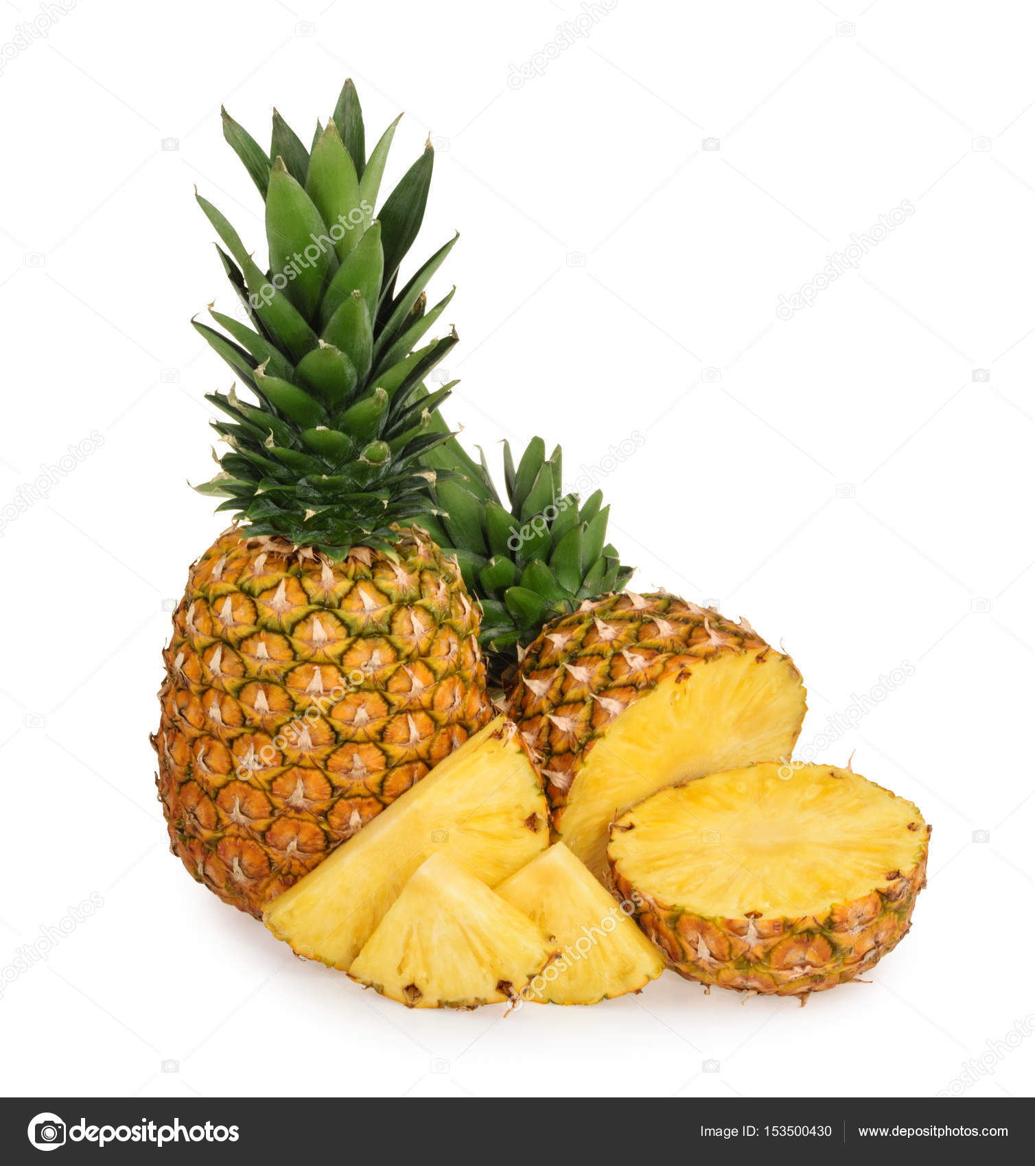 Pineapple isolated on white background — Stock Photo © Ovydyborets