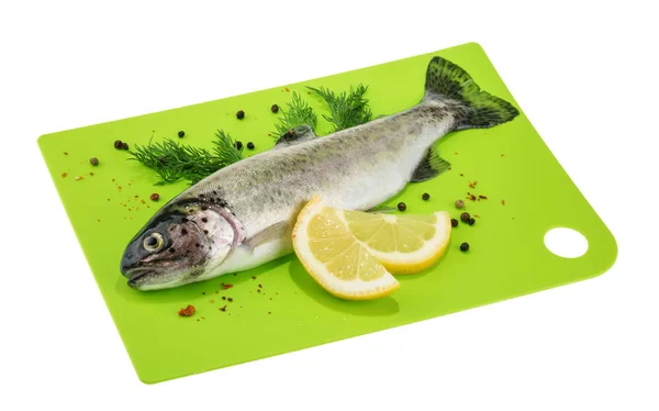 Öring fisk isolerad på vit — Stockfoto