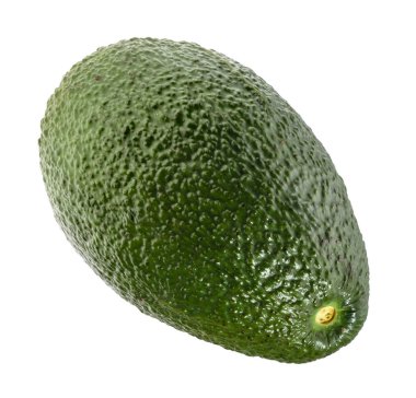 Beyaz Gölge olmadan izole avokado