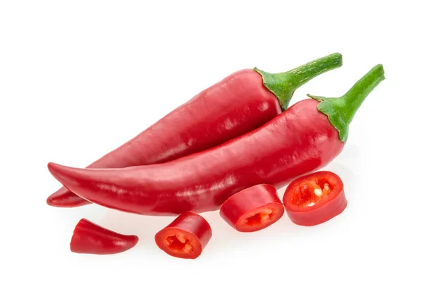 Chili peper geïsoleerd op witte achtergrond — Stockfoto