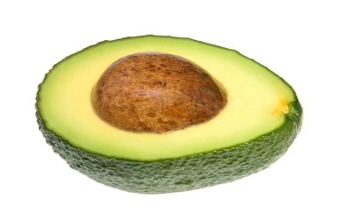 Beyaz Gölge olmadan izole avokado