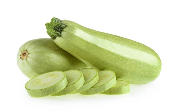 Squash vegetable marrow courgette geïsoleerd op witte achtergrond — Stockfoto