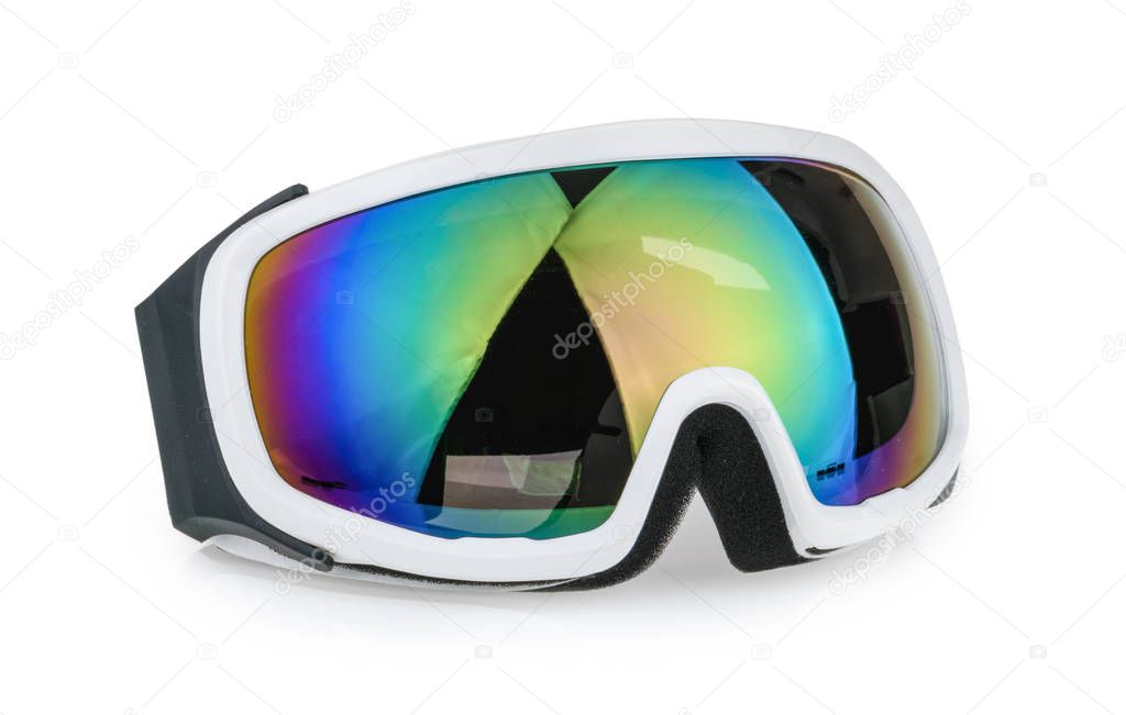 ski goggles isolated on white