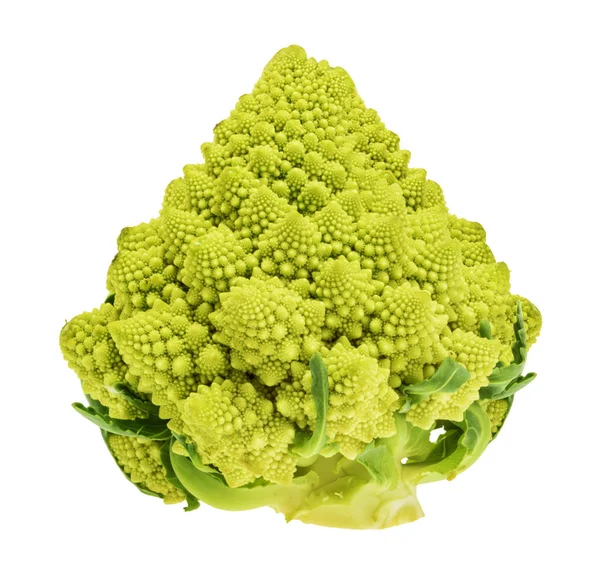 Chou-fleur Romanesco isolé sans ombre — Photo