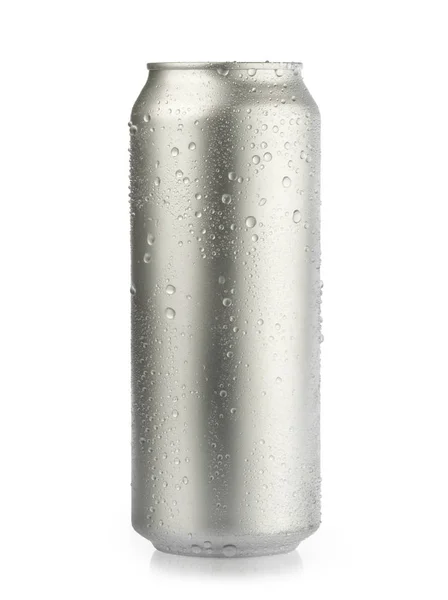 Мокрий метал - алюмінієвий напій. фотографія — стокове фото