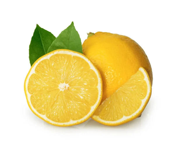 Лимон ізольований на білому фоні — стокове фото