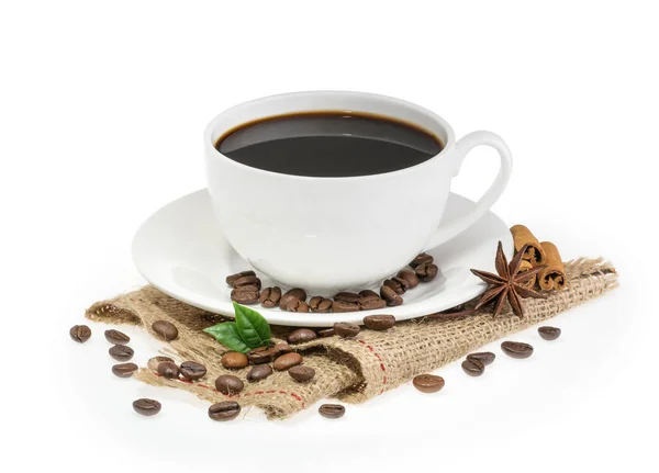 Kopp kaffe isolerad — Stockfoto