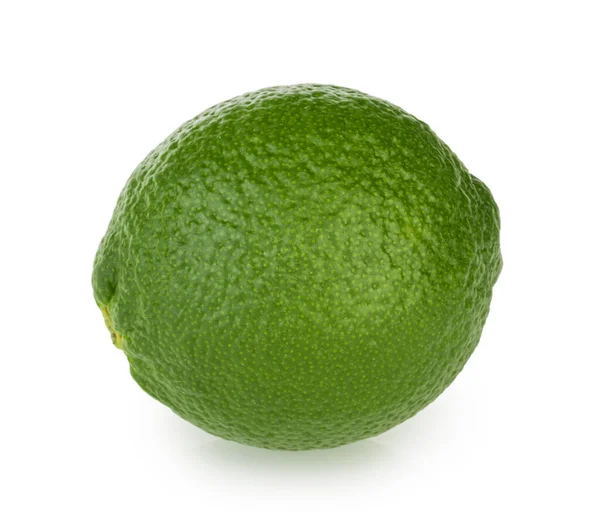 Lime Isolerade Vit Bakgrund Urklippsbana — Stockfoto