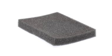 black sponge isolated on white background 