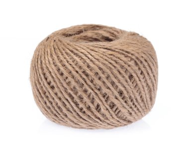 wool yarn isolated on a white background.