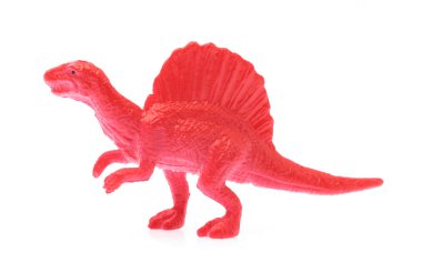 toy small dinosaur isolated on white background