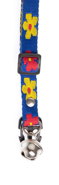 blue collar isolated over white background