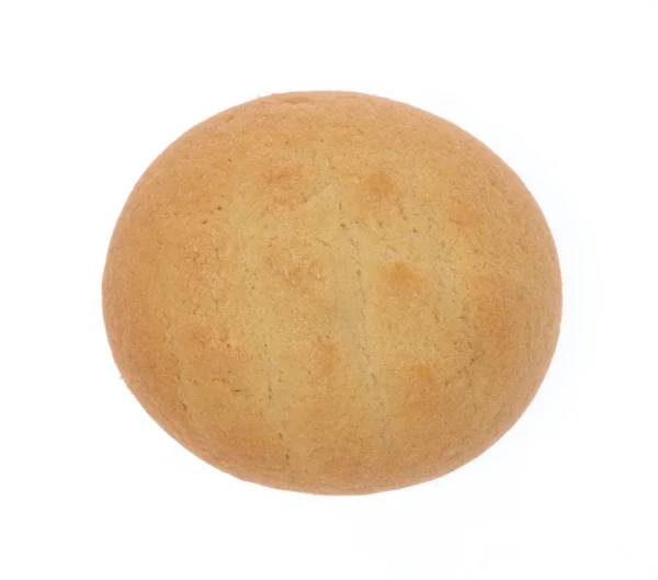 Domácí máslo cookie izolované na bílém pozadí — Stock fotografie
