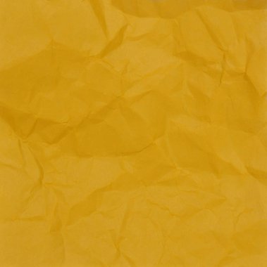 Yellow of Crumpled Paper Texture