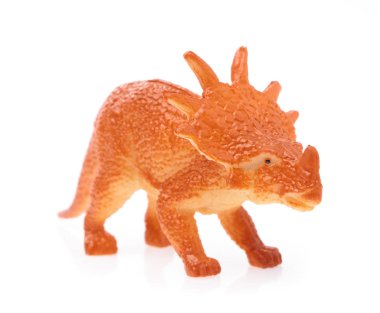 toy small dinosaur isolated on white background