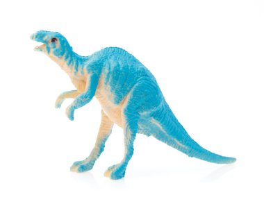 toy small dinosaur isolated on white background