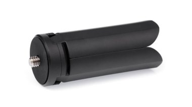 Beyaz arkaplanda izole edilmiş küçük kameralar için tripod