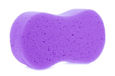 beyaz arkaplanda izole edilmiş temizlik için sünger