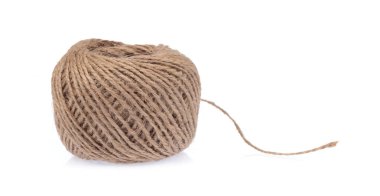 wool yarn isolated on a white background.