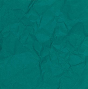 Green of Crumpled Paper Texture