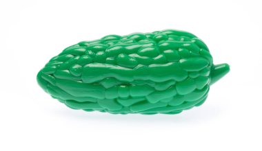 plastic toy gourd isolated on white background