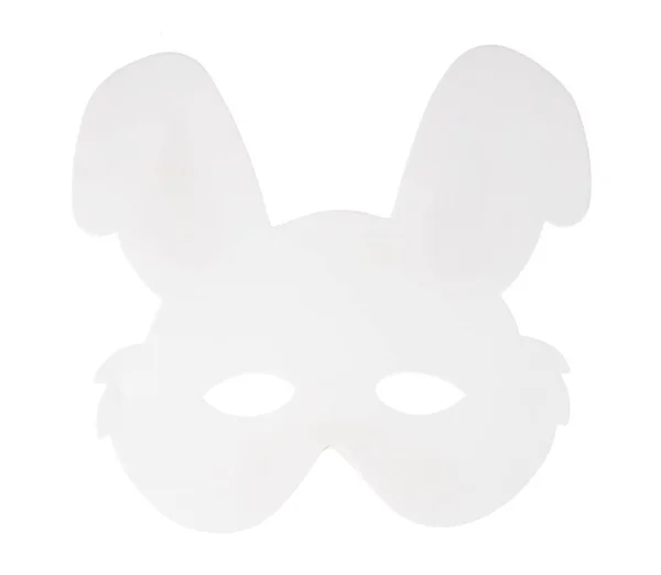 Rabbit carnival mask isolated on white background — 图库照片