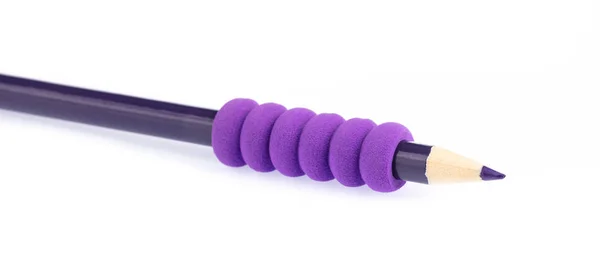 白を基調とした紫色の鉛筆. — ストック写真