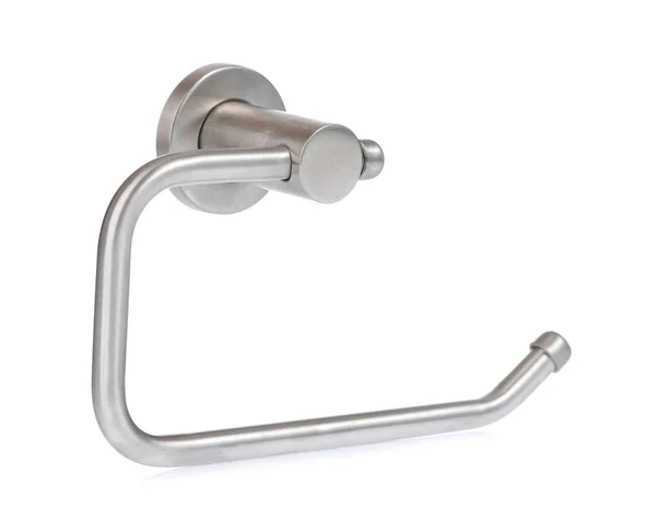 Stainless Steel Toilet Tissue Holder terisolasi pada backgro putih — Stok Foto