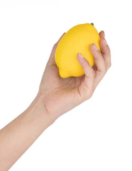 Lemon for decoration artificial fruit ornaments artificial foam — Stock Photo, Image