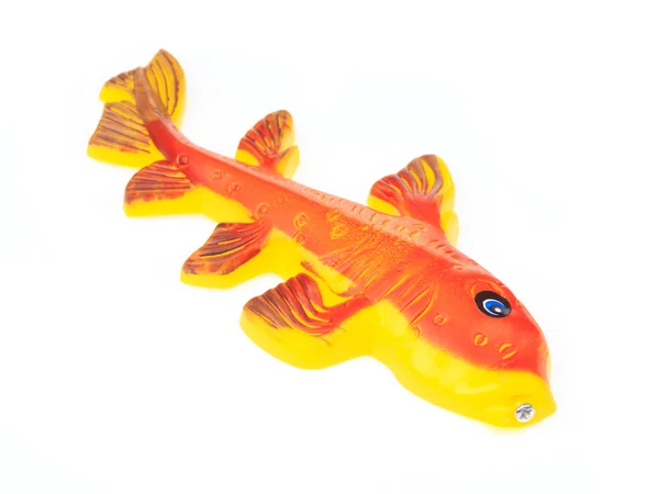 Fish toy isolated on white background — Stockfoto