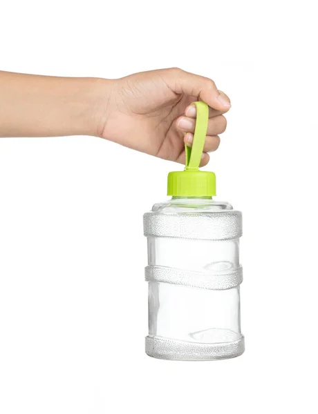 Håndholder Vandflaske isoleret på hvid baggrund - Stock-foto