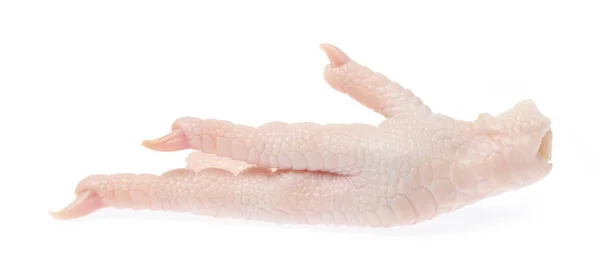 Rå kyckling fötter isolerade på vit bakgrund — Stockfoto