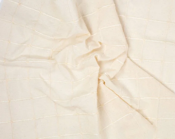 Close Up of beige color fabric as background — 图库照片